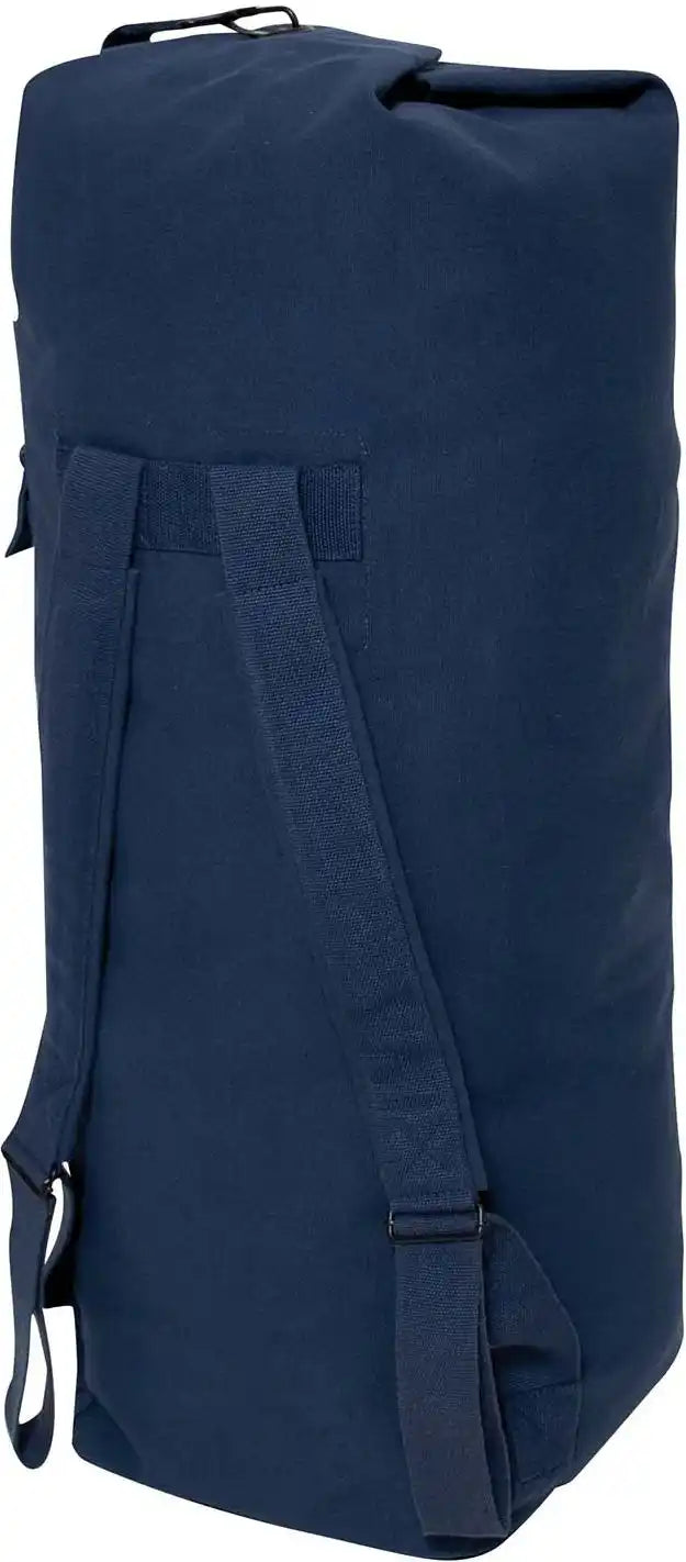 Rothco G.i. Style Canvas Double Strap Duffle Bag Navy Blue / one Size