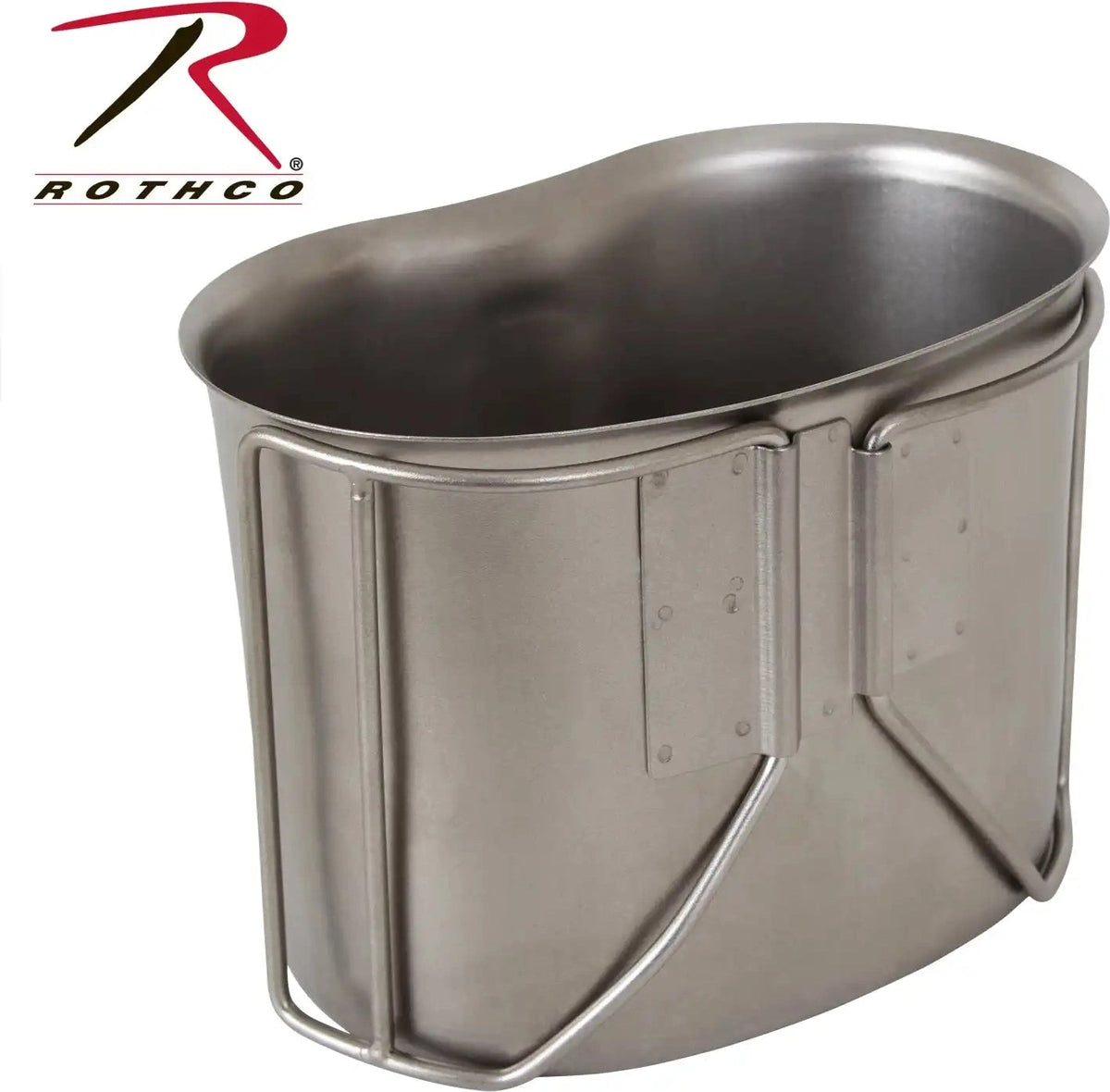 Rothco G.i. Style Stainless Steel Canteen Cup Silver