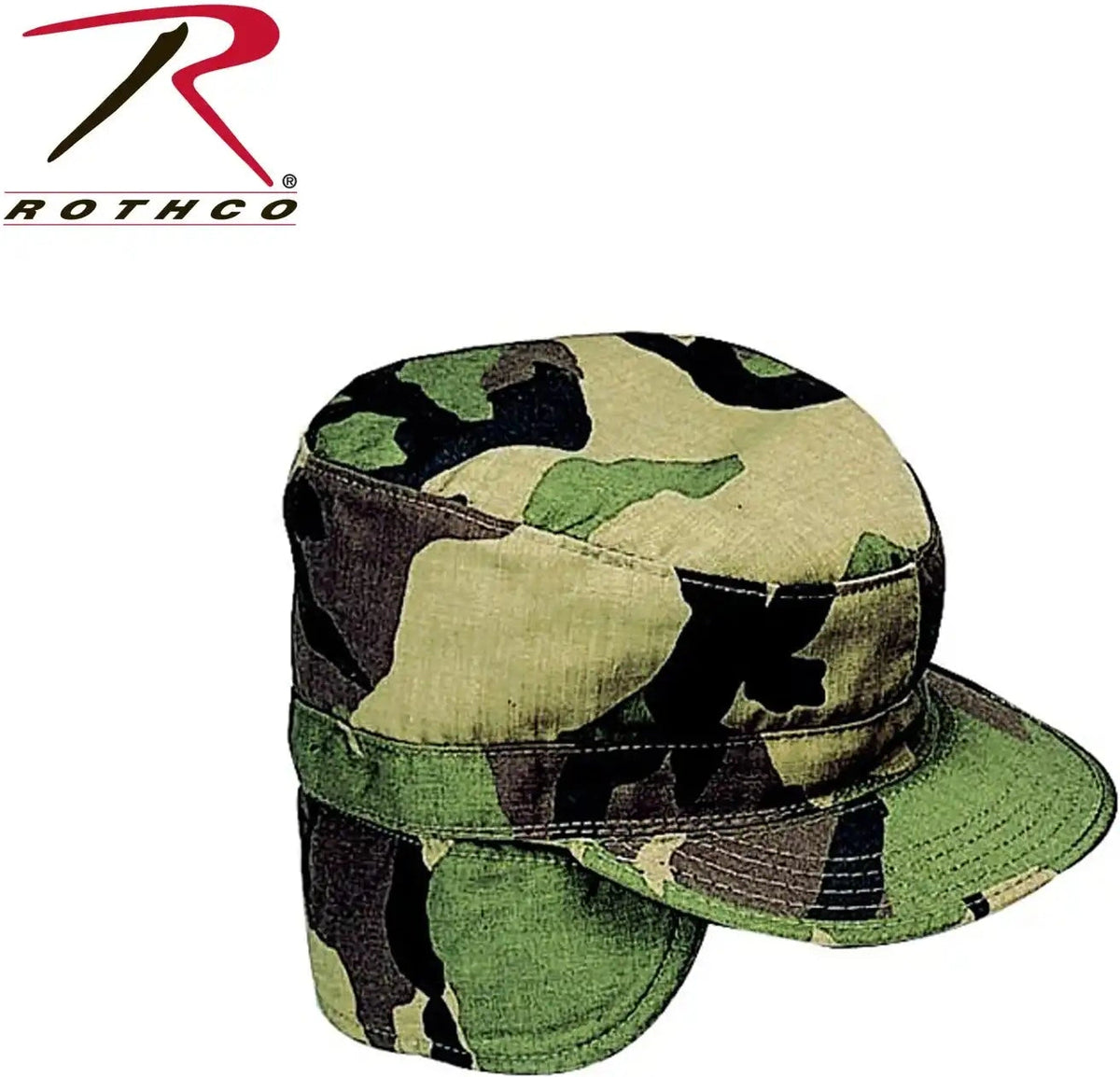 Rothco G.i. Type Combat Caps with Flaps Olive Drab / 7 3/4