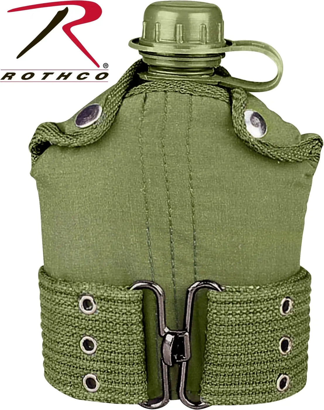 Rothco G.i. Type Plastic Canteen & Pistol Belt Kit Olive Drab