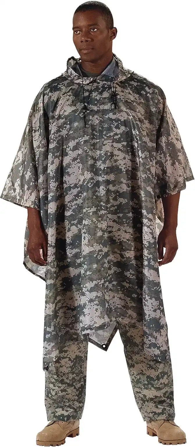 Rothco G.i. Type Rip Stop Poncho Acu Digital Camo