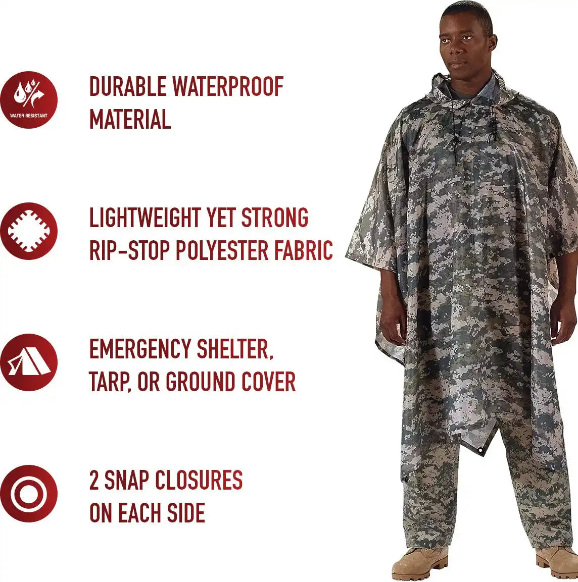 Rothco G.i. Type Rip Stop Poncho