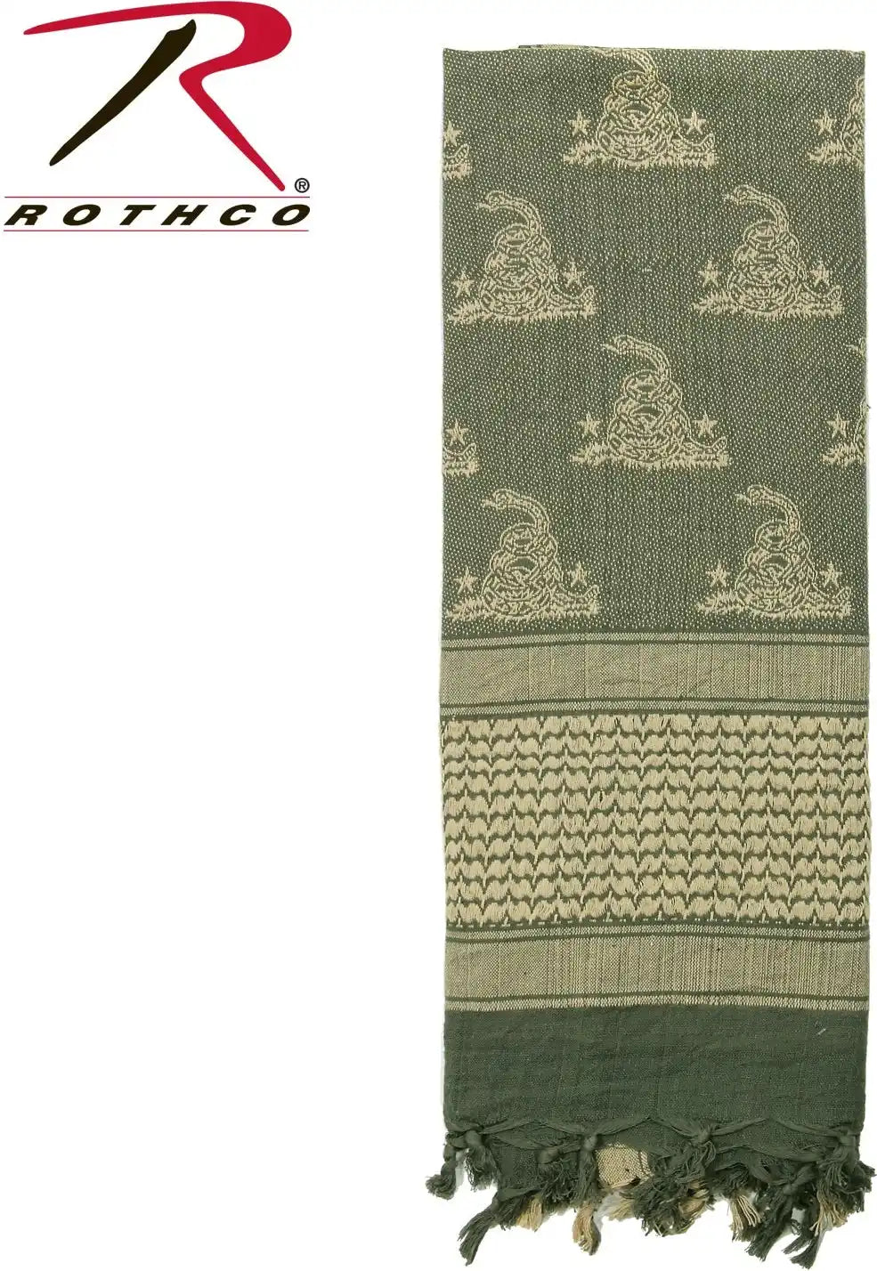 Rothco Gadsden Snake Shemagh Tactical Desert Scarf