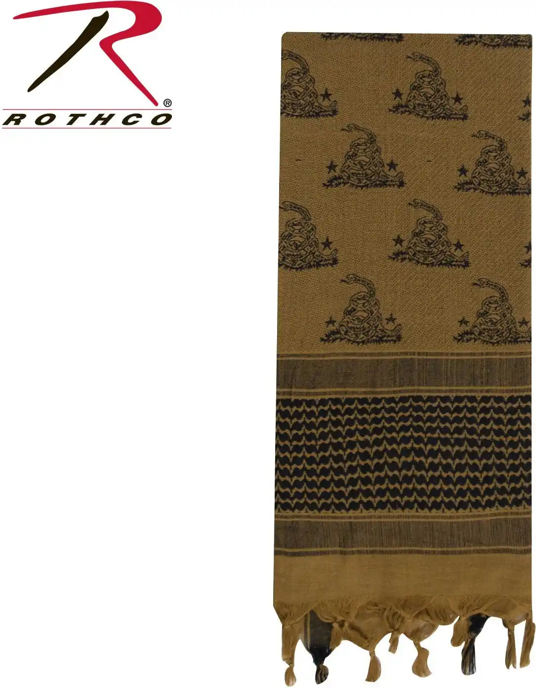 Rothco Gadsden Snake Shemagh Tactical Desert Scarf