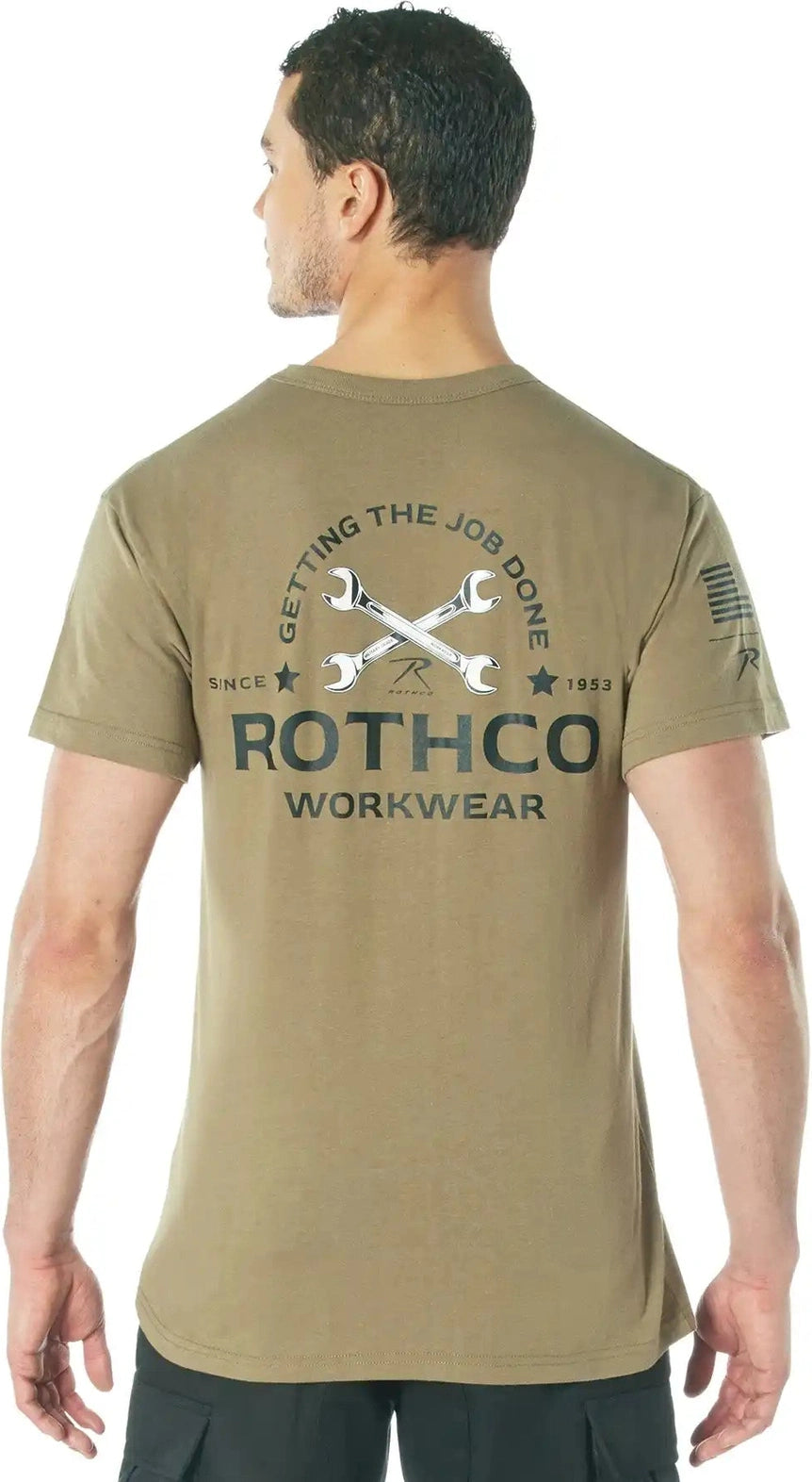 Rothco Getting the Job Done t Shirt Coyote Brown / s
