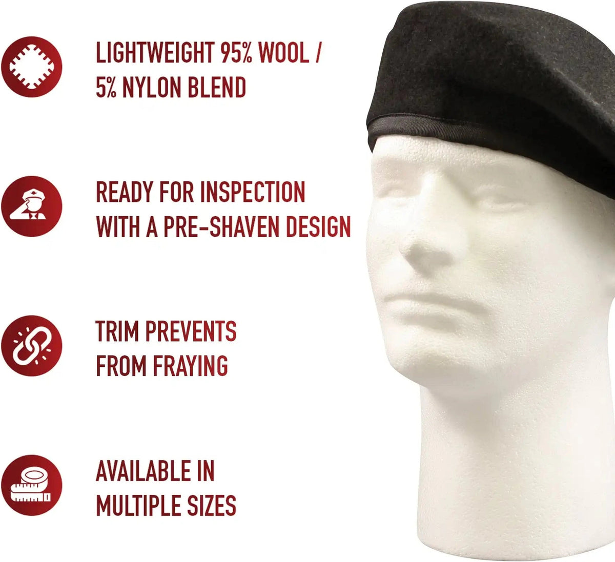 Rothco Gi Type Beret Without Flash 7 1/4