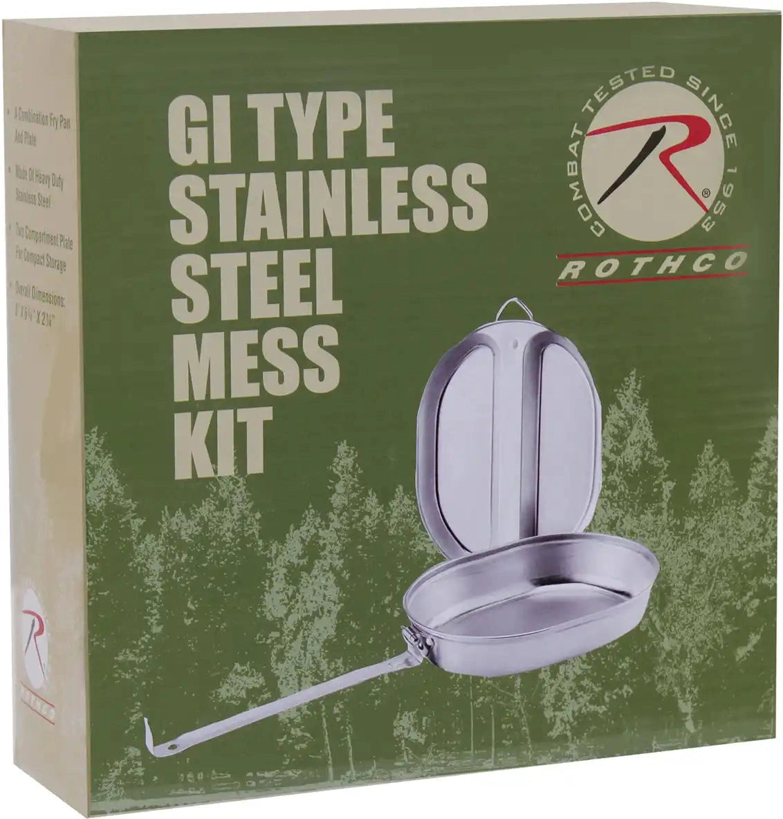 Rothco Gi Type Stainless Steel Mess Kit