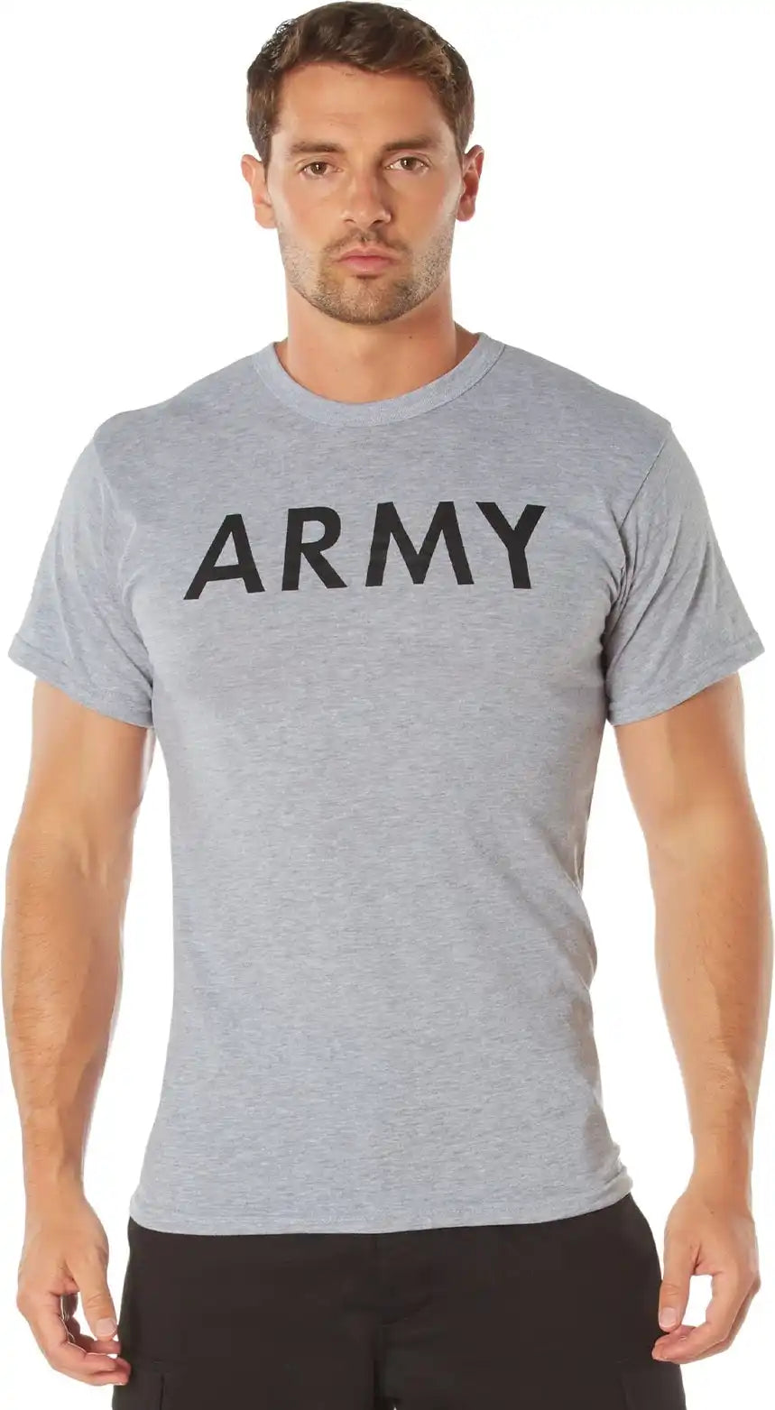 Rothco Grey Army Physical Training t Shirt / s