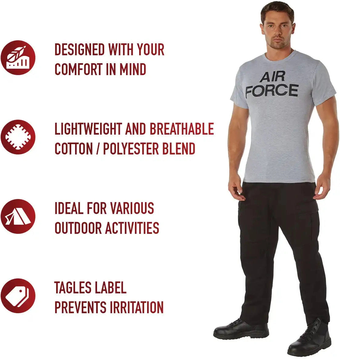 Rothco Grey Physical Training t Shirt