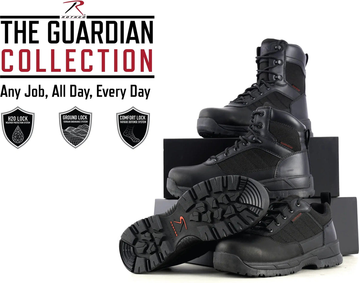 Rothco Guardian 8 Inch Tactical Boot Black / 7.5