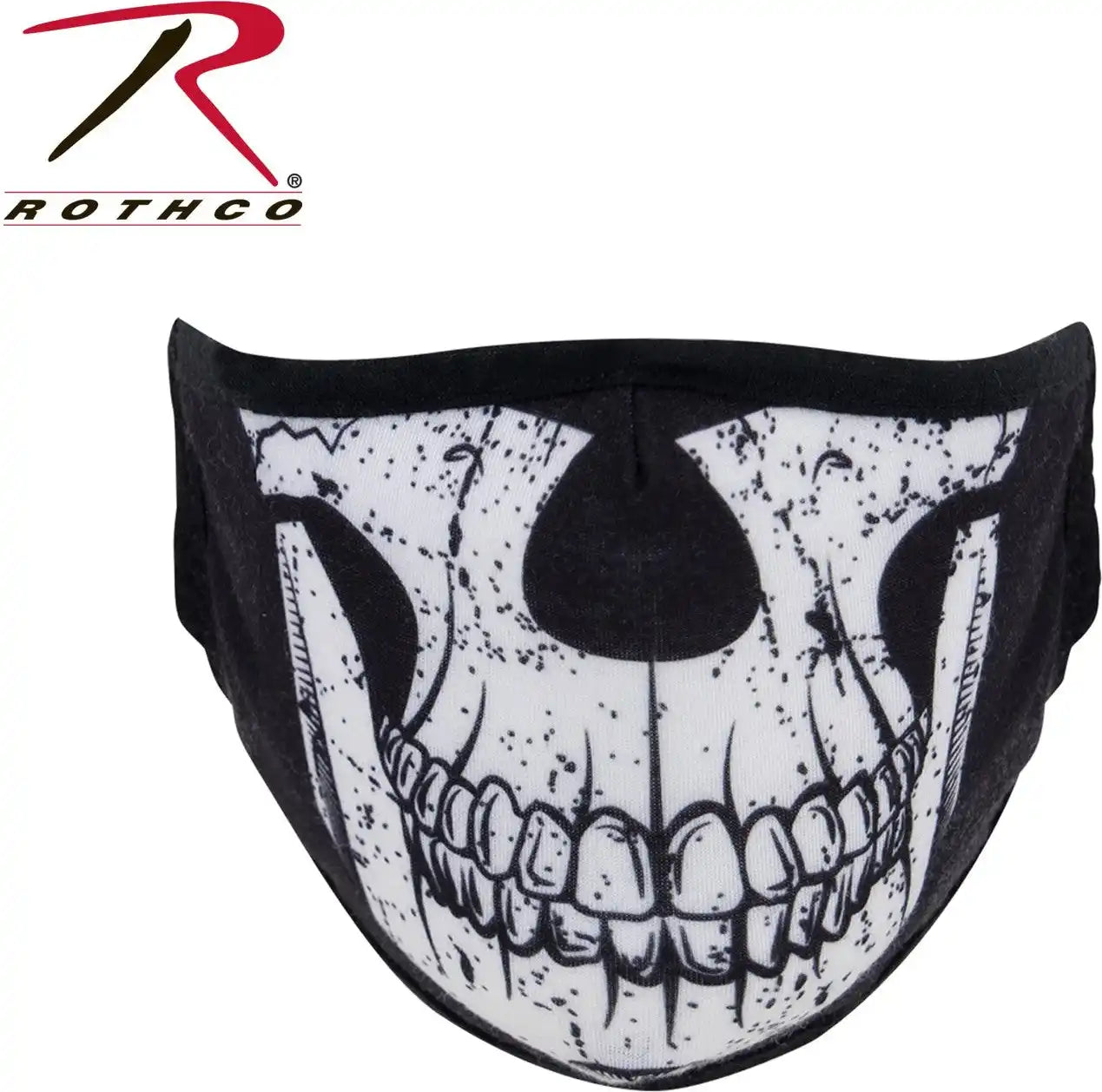 Rothco Half Skull Reusable 3 Layer Polyester Face Mask