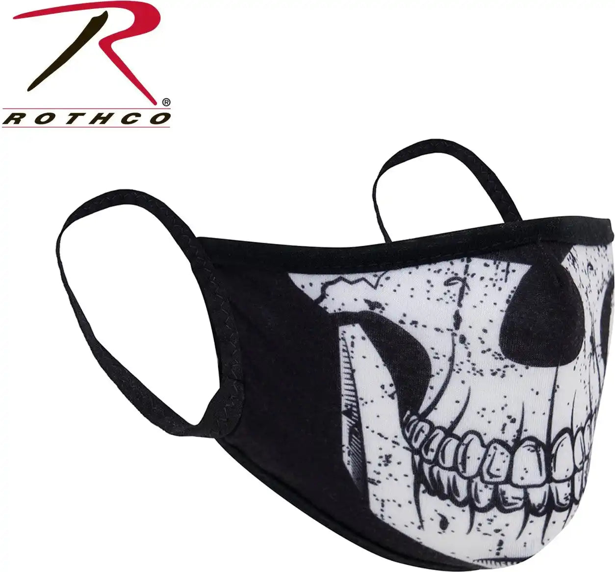 Rothco Half Skull Reusable 3 Layer Polyester Face Mask