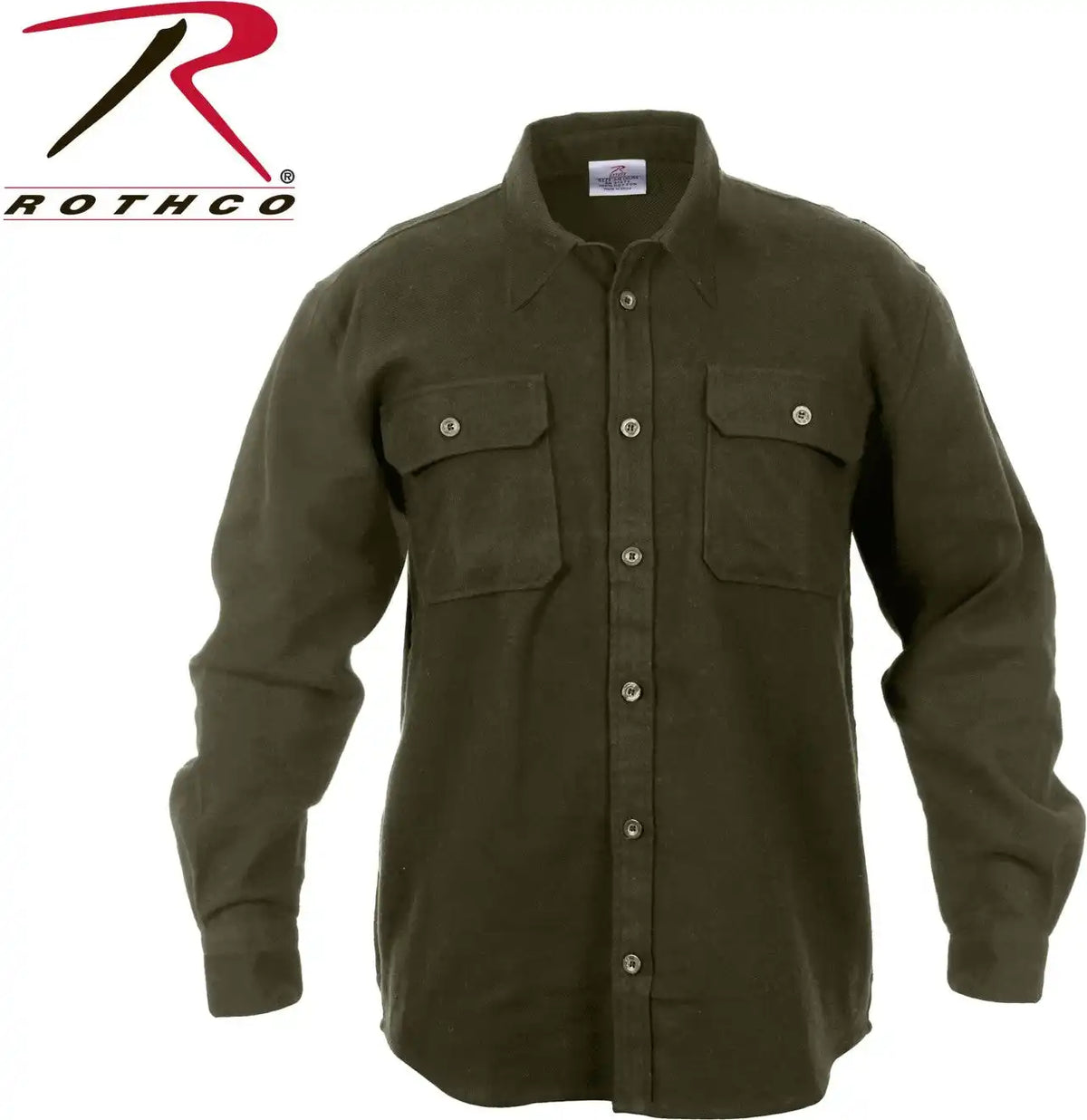 Rothco Heavy Weight Solid Flannel Shirt