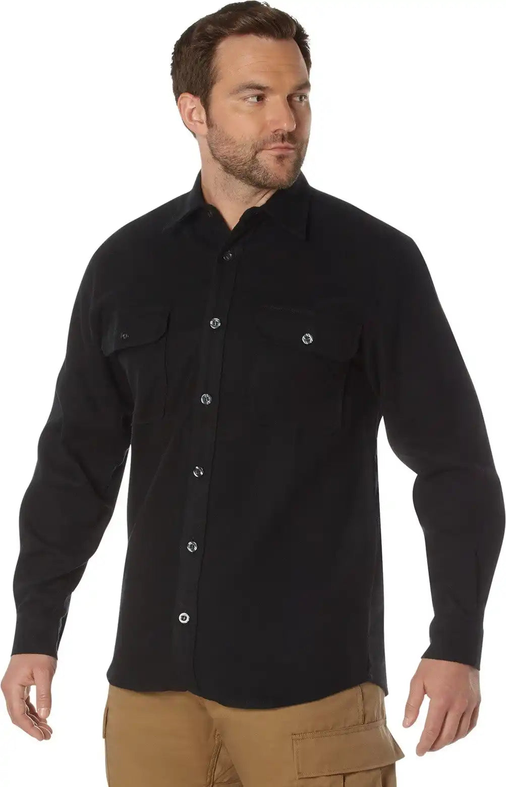 Rothco Heavy Weight Solid Flannel Shirt