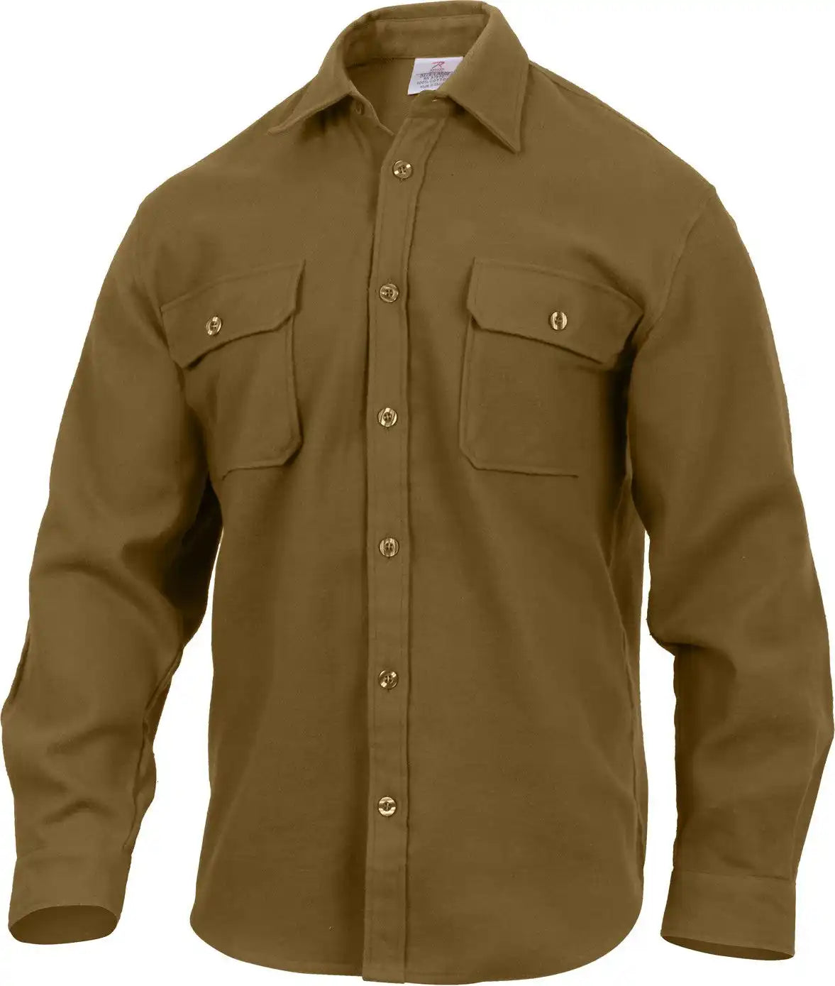 Rothco Heavy Weight Solid Flannel Shirt