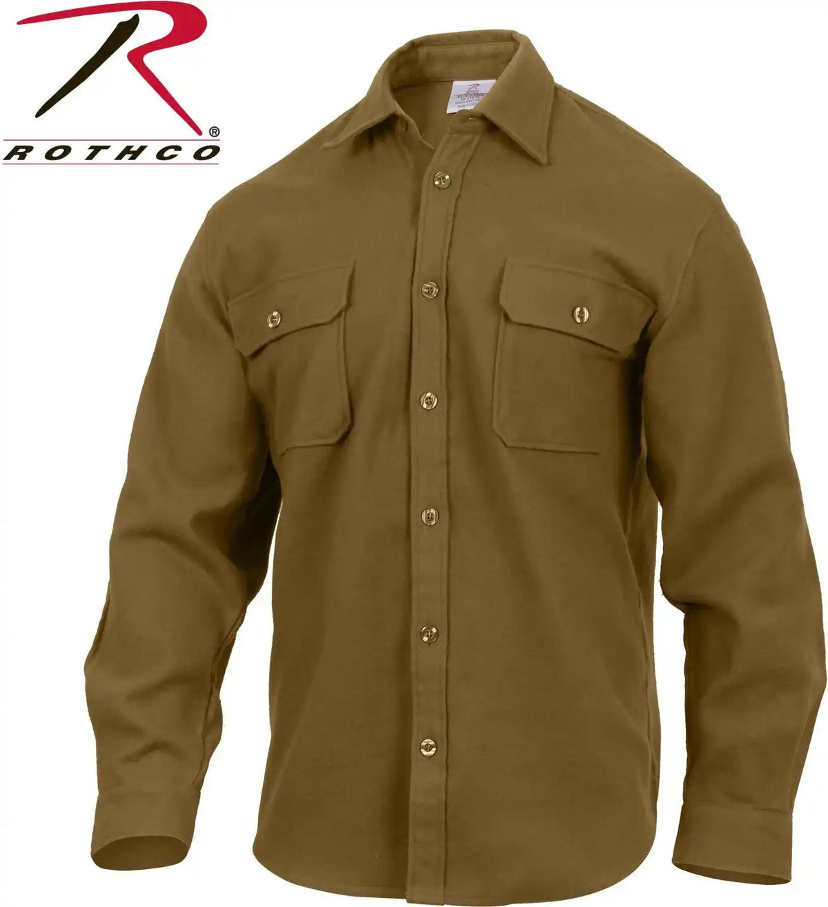 Rothco Heavy Weight Solid Flannel Shirt