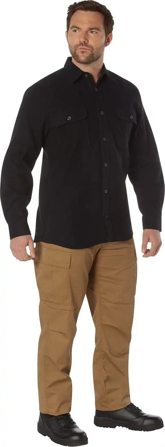 Rothco Heavy Weight Solid Flannel Shirt