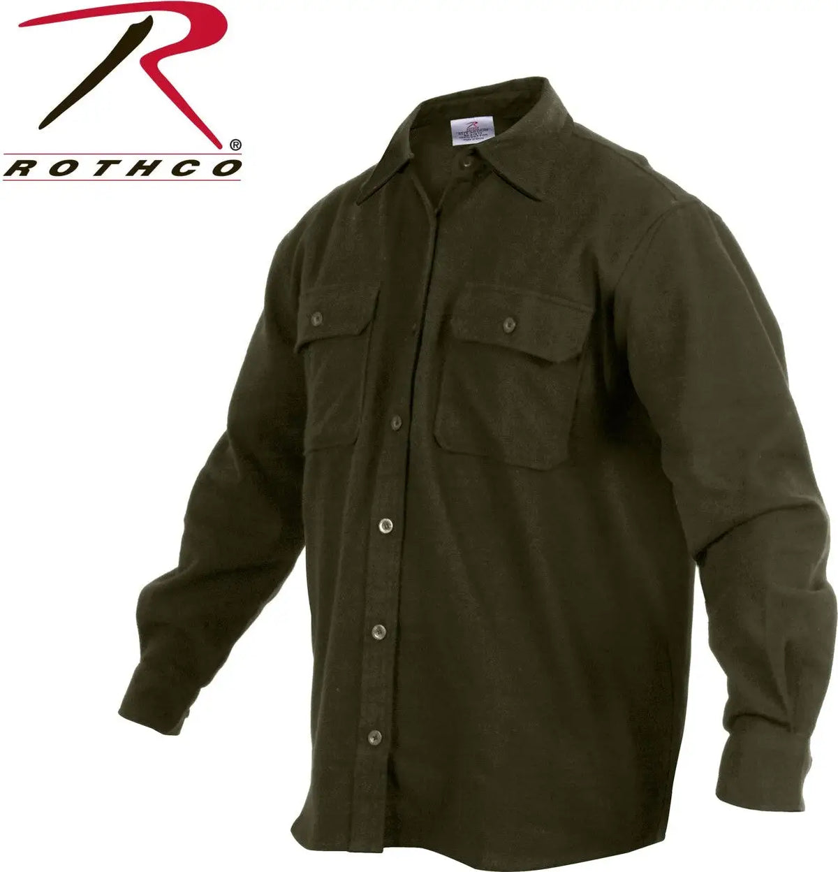 Rothco Heavy Weight Solid Flannel Shirt