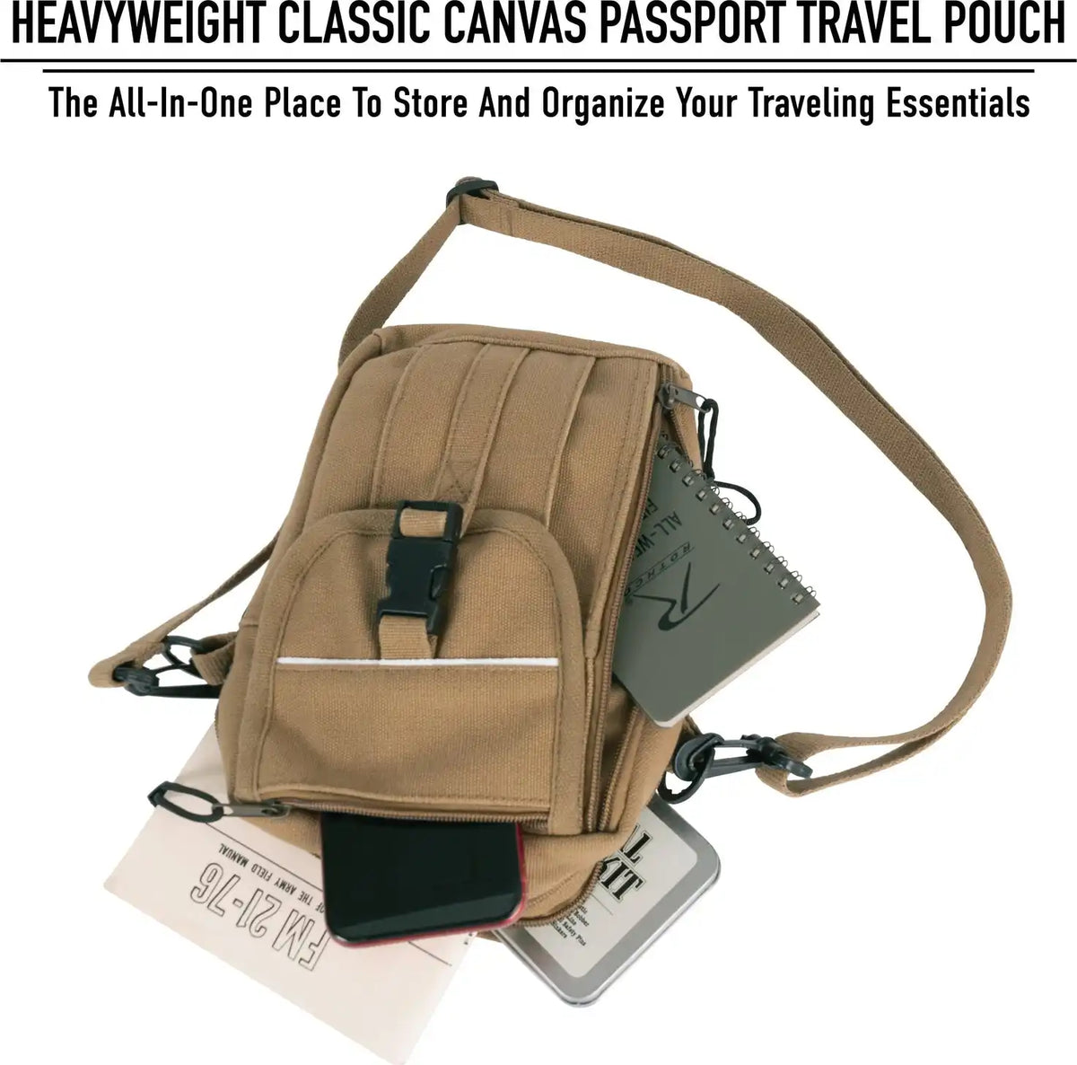 Rothco Heavyweight Classic Canvas Passport Travel Pouch