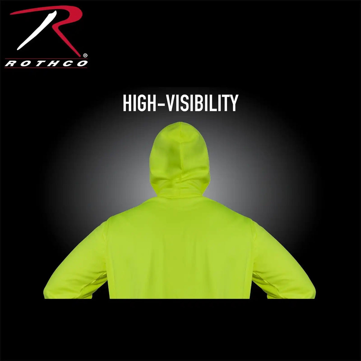 Rothco High Vis Performance Hooded Sweatshirt Safety Green
