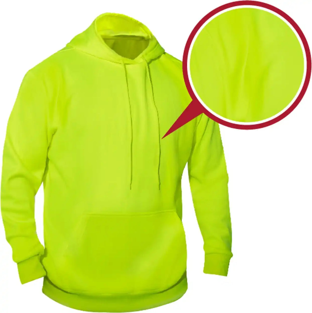 Rothco High Vis Performance Hooded Sweatshirt Safety Green