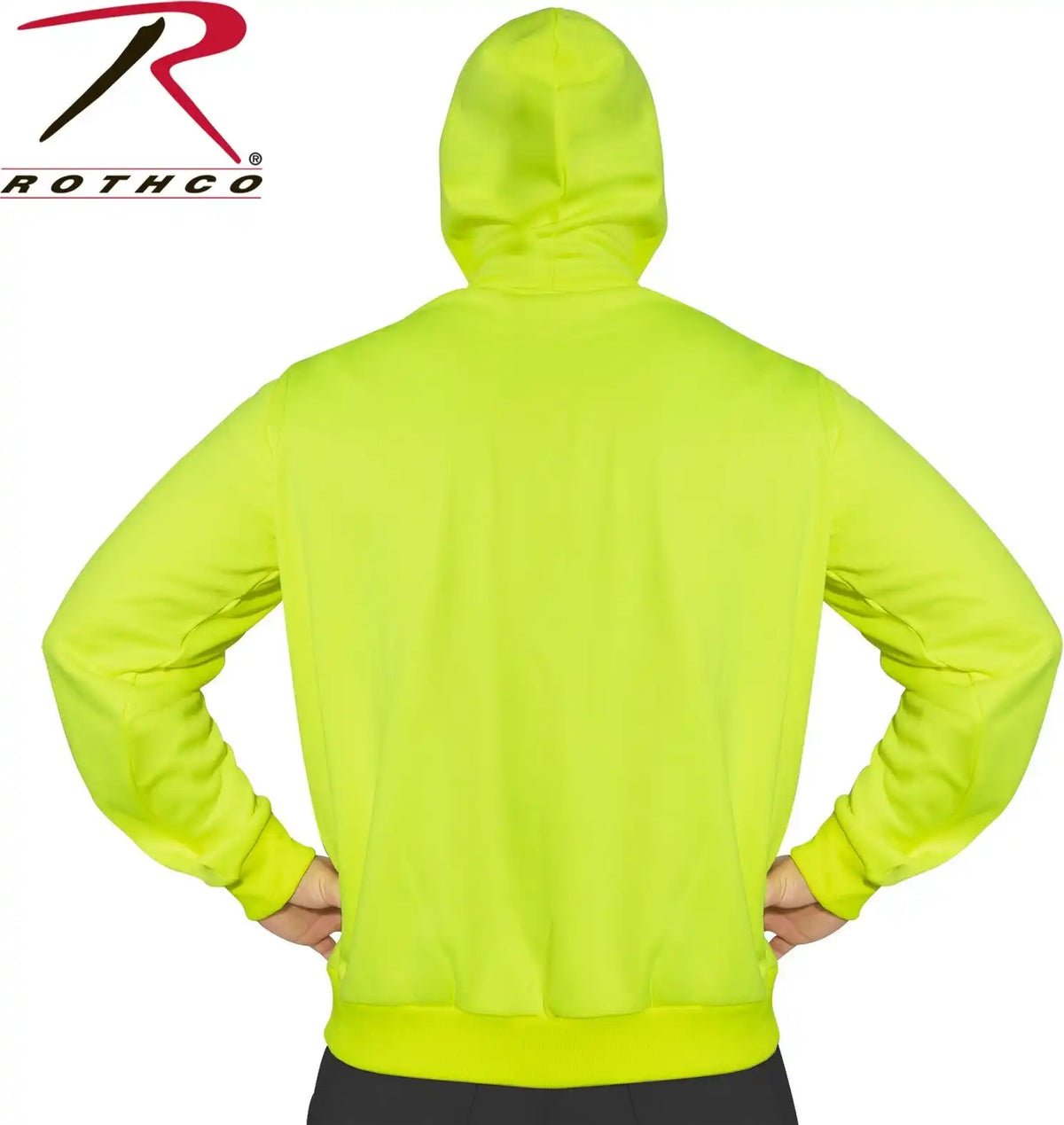Rothco High Vis Performance Hooded Sweatshirt Safety Green