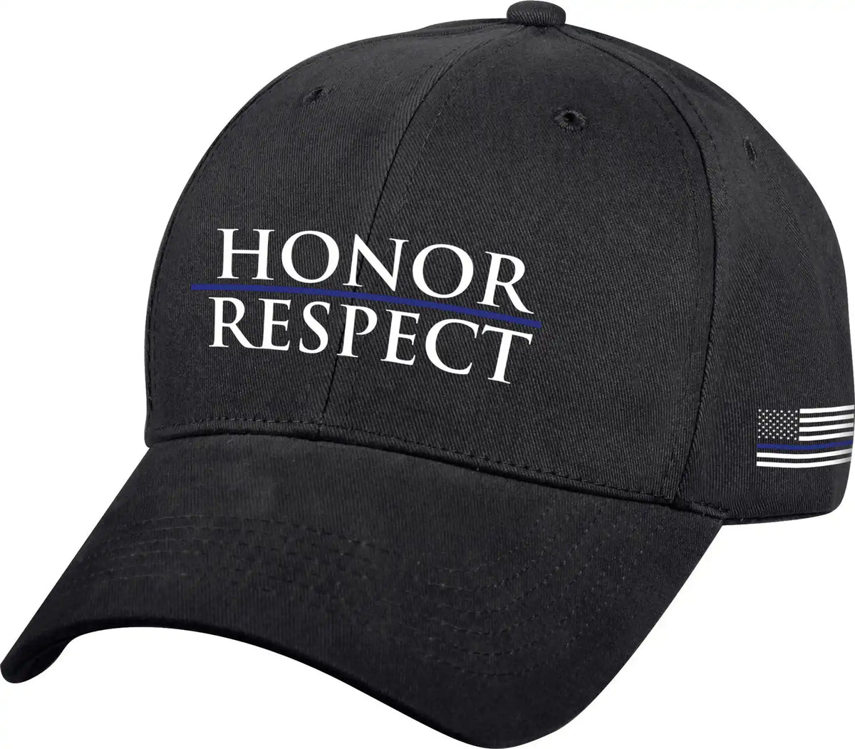 Rothco Honor and Respect Thin Blue Line Low Profile Cap Black / one Size