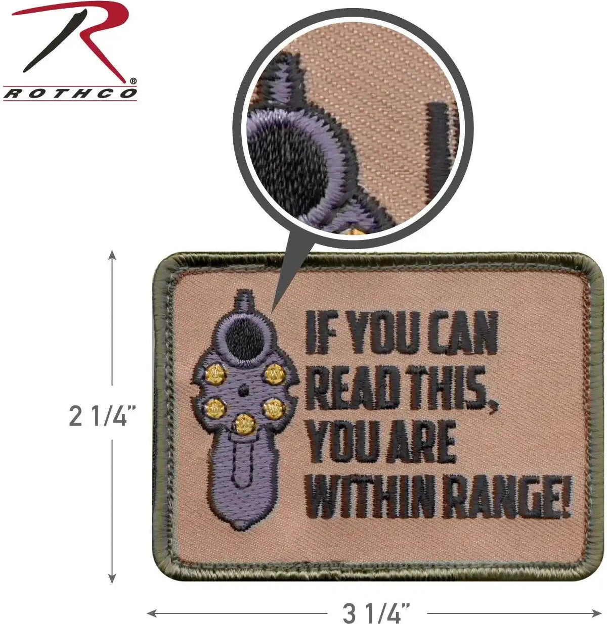 Rothco if you can Read this Morale Patch Bulk Packaging
