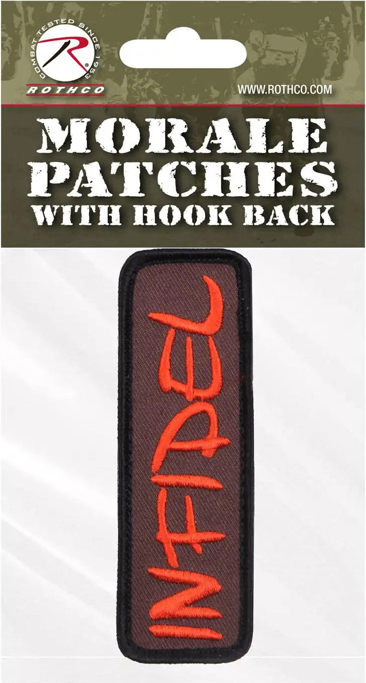 Rothco Infidel Morale Patch Brown / Bulk Packaging