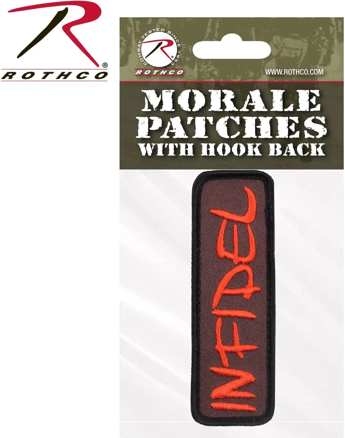 Rothco Infidel Morale Patch Brown / Bulk Packaging