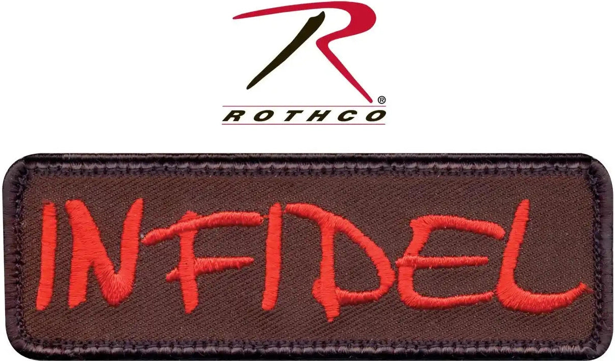 Rothco Infidel Morale Patch Brown / Bulk Packaging