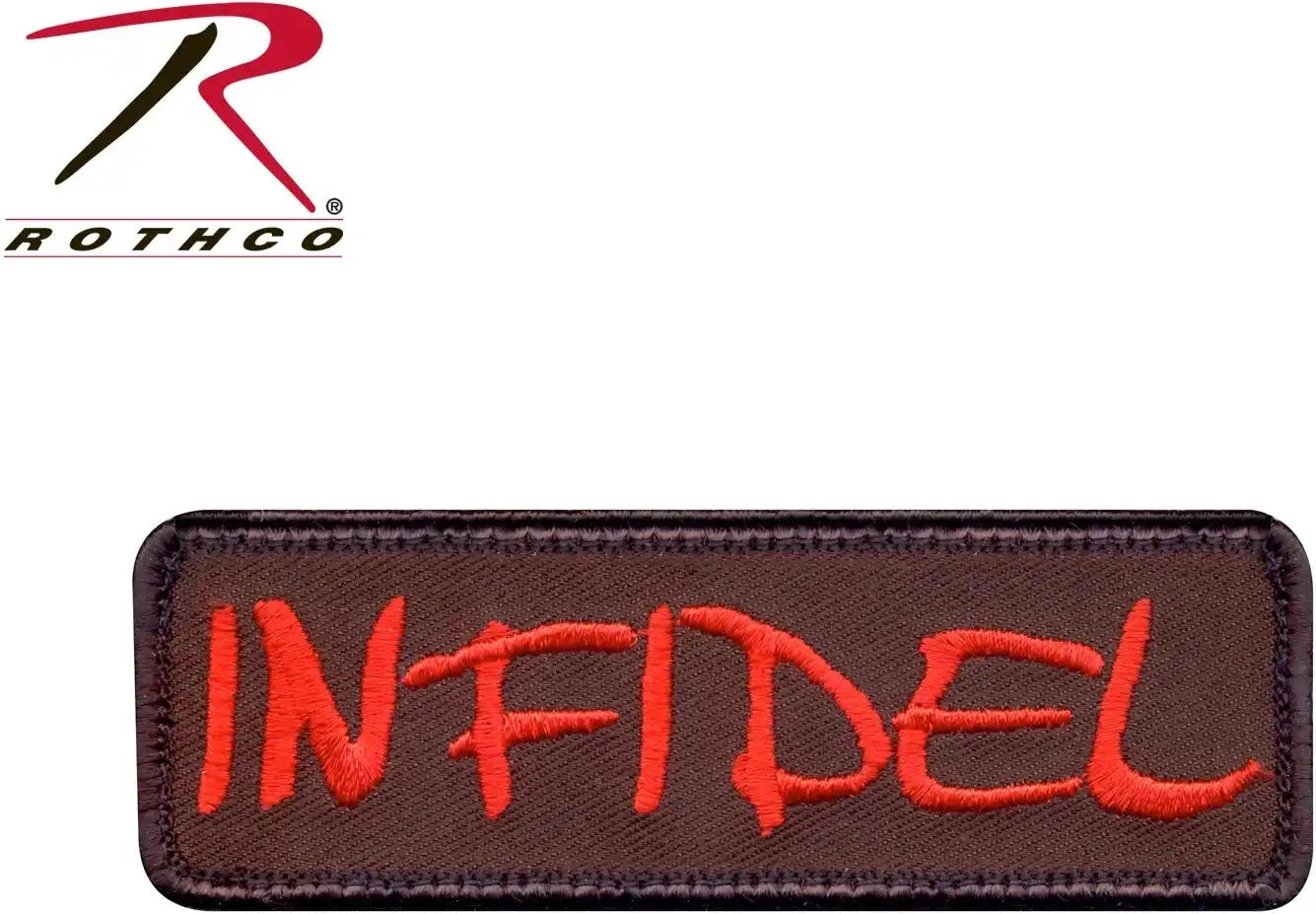 Rothco Infidel Morale Patch Brown / Bulk Packaging