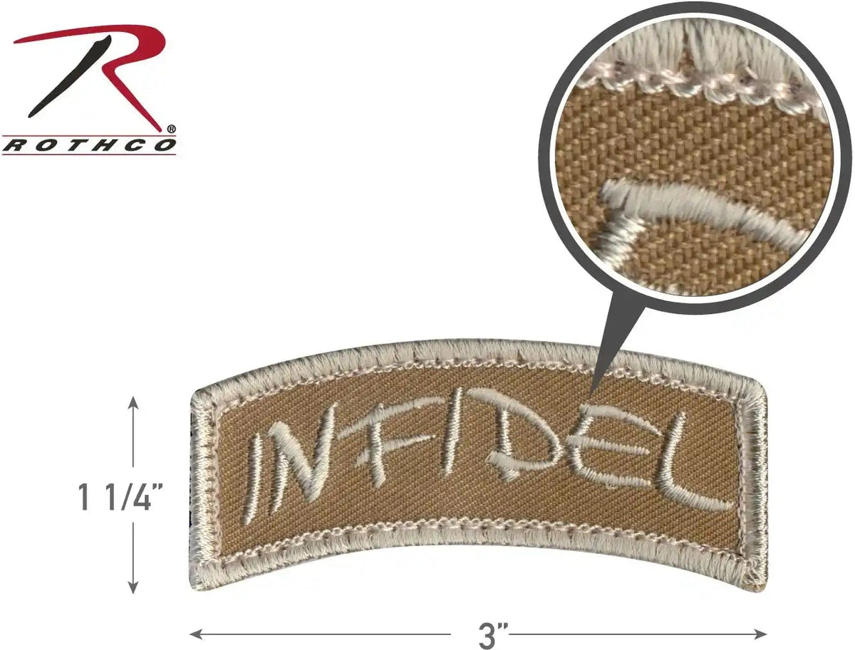 Rothco Infidel Shoulder Morale Patch Bulk Packaging