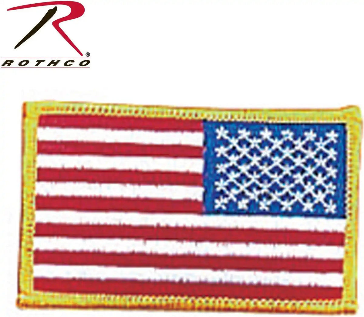 Rothco Iron on / Sew Embroidered us Flag Patch