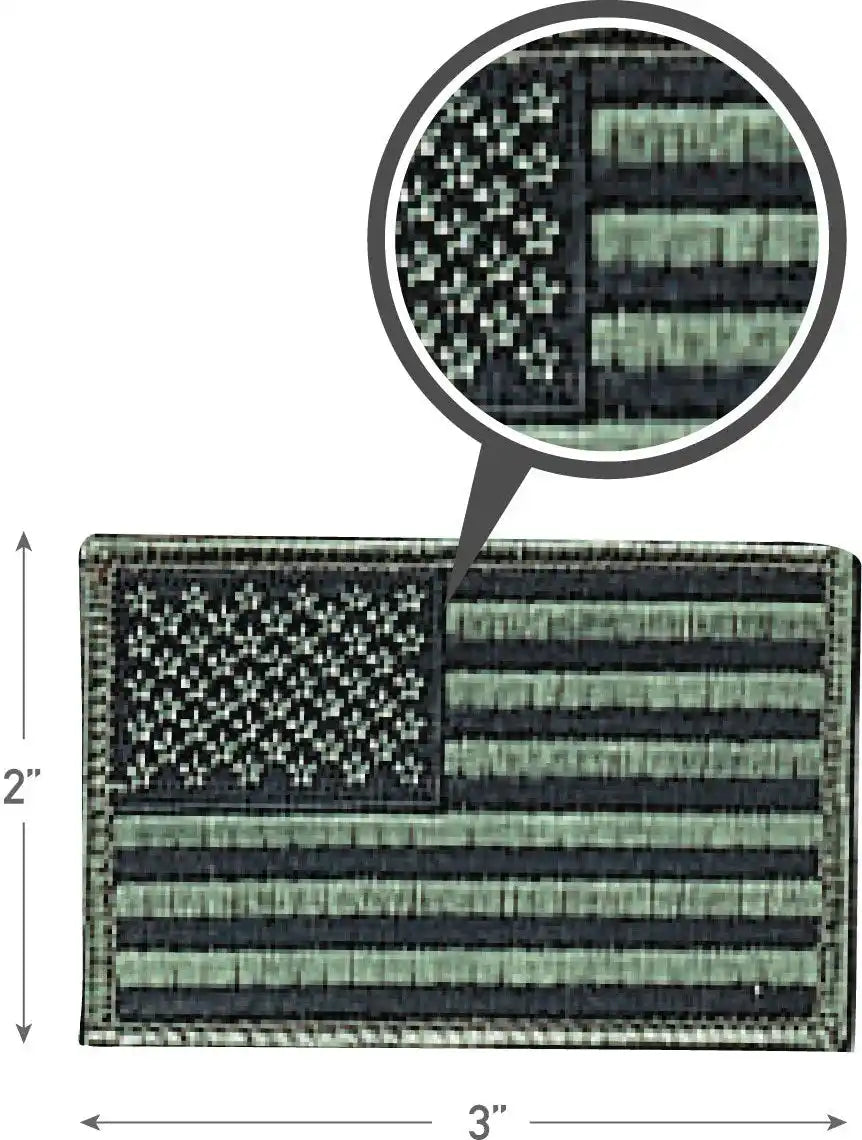 Rothco Iron on / Sew Embroidered us Flag Patch