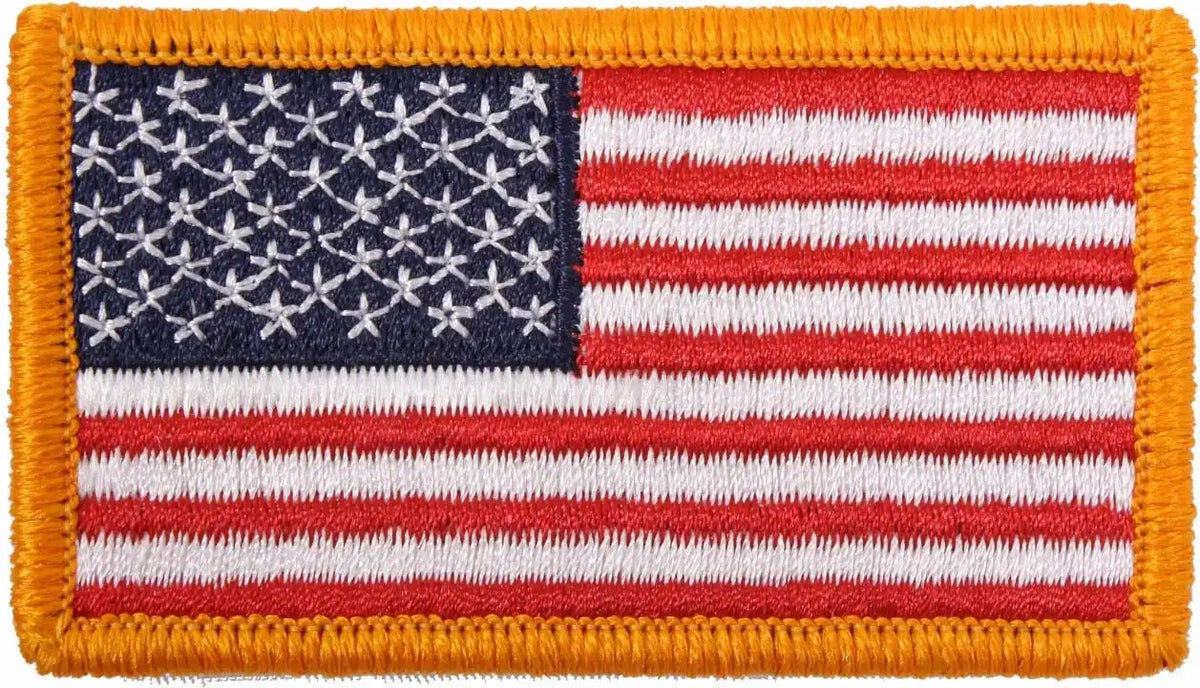 Rothco Iron on / Sew Embroidered us Flag Patch