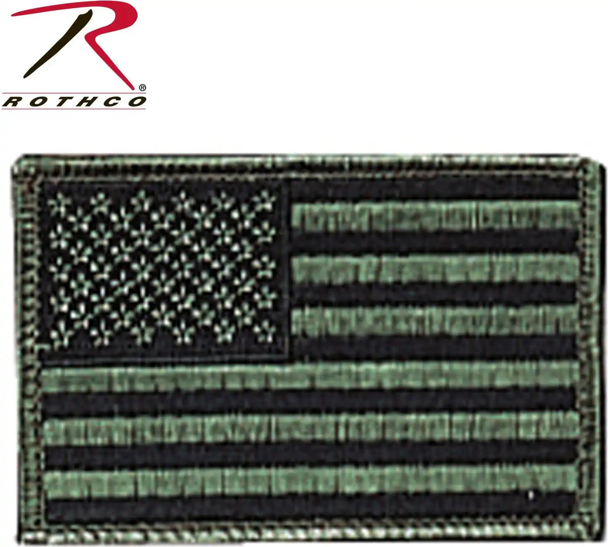Rothco Iron on / Sew Embroidered us Flag Patch