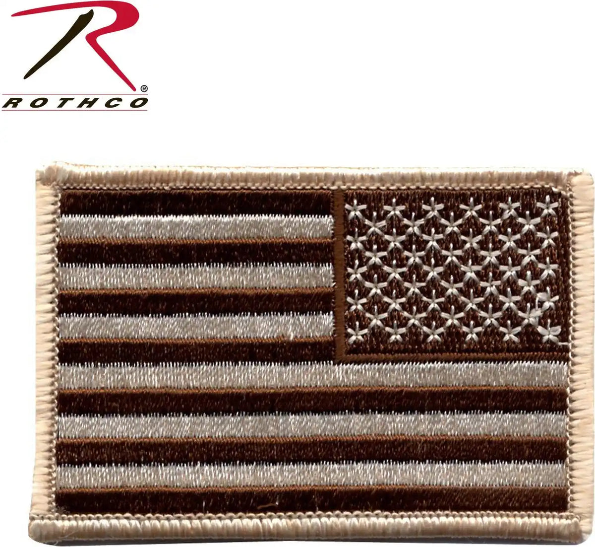 Rothco Iron on / Sew Embroidered us Flag Patch