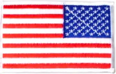 Rothco Iron on / Sew Embroidered us Flag Patch