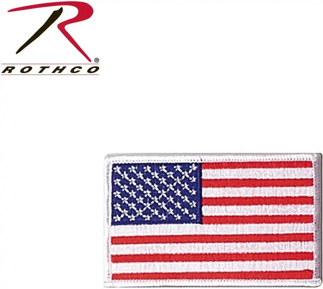 Rothco Iron on / Sew Embroidered us Flag Patch