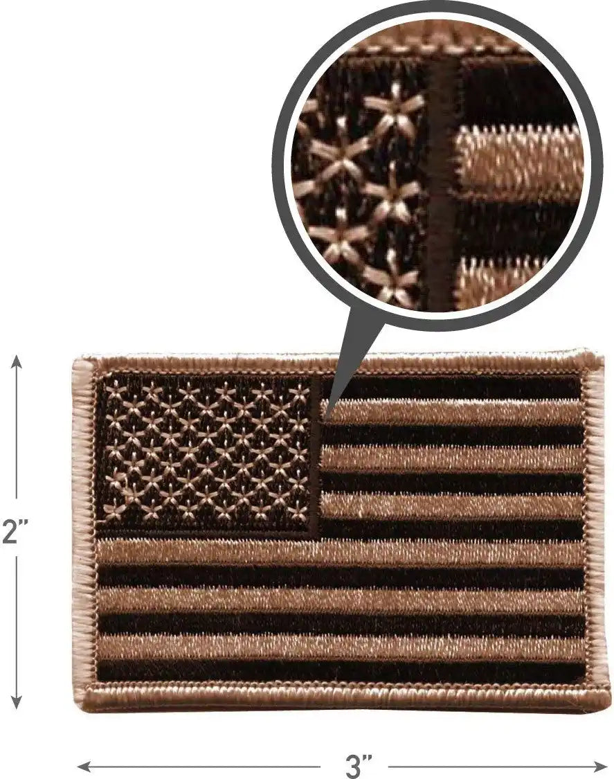 Rothco Iron on / Sew Embroidered us Flag Patch