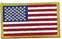Rothco Iron on / Sew Embroidered us Flag Patch