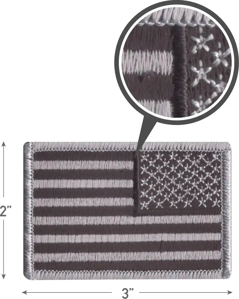 Rothco Iron on / Sew Embroidered us Flag Patch