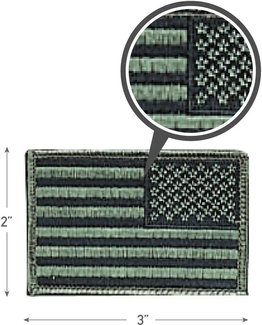 Rothco Iron on / Sew Embroidered us Flag Patch