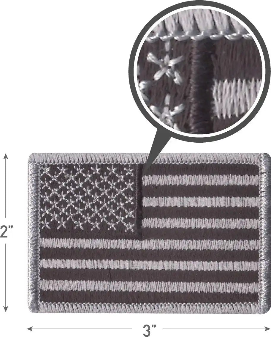 Rothco Iron on / Sew Embroidered us Flag Patch