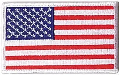 Rothco Iron on / Sew Embroidered us Flag Patch