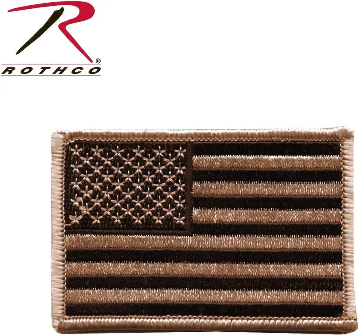Rothco Iron on / Sew Embroidered us Flag Patch