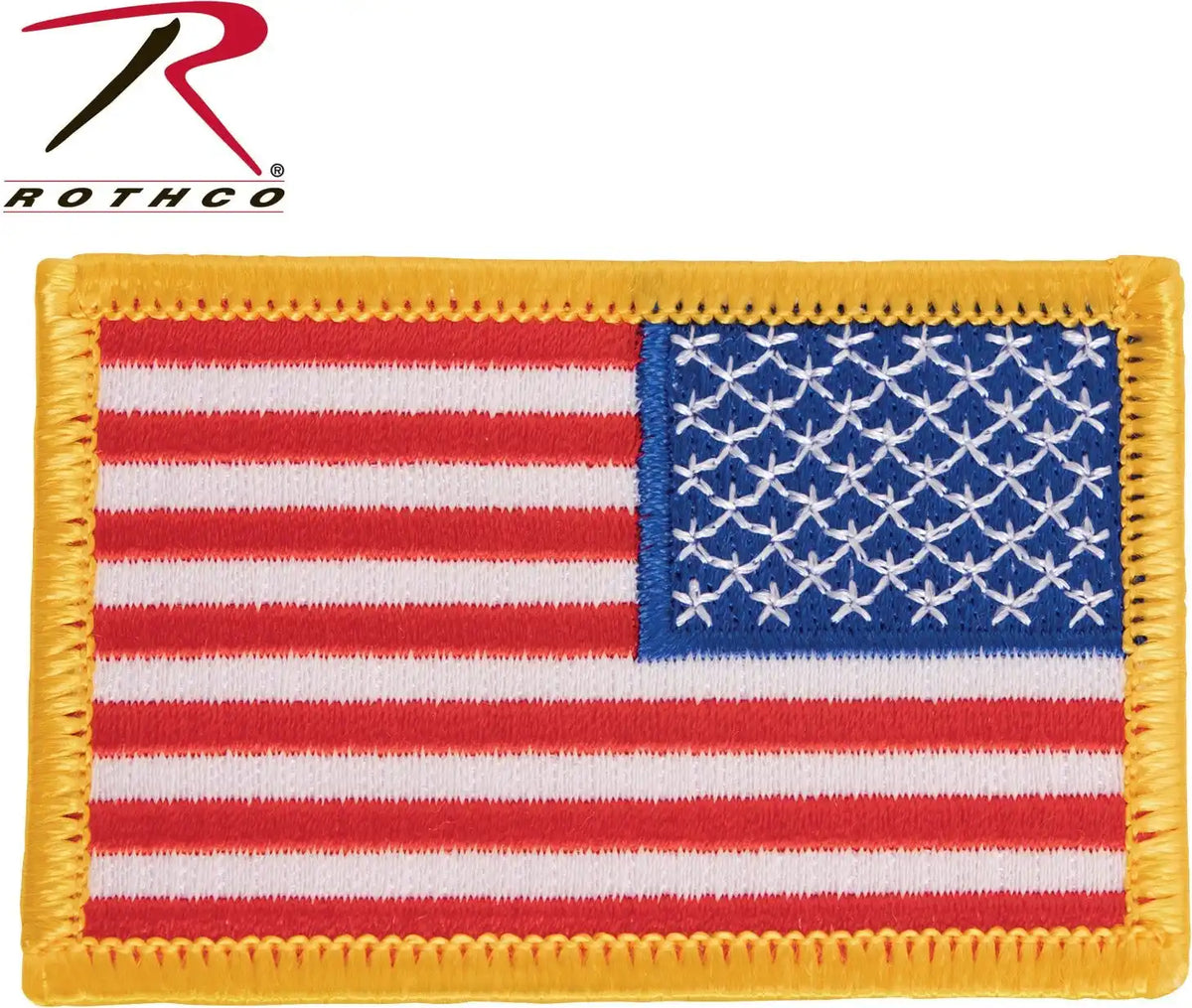 Rothco Iron on / Sew Embroidered us Flag Patch