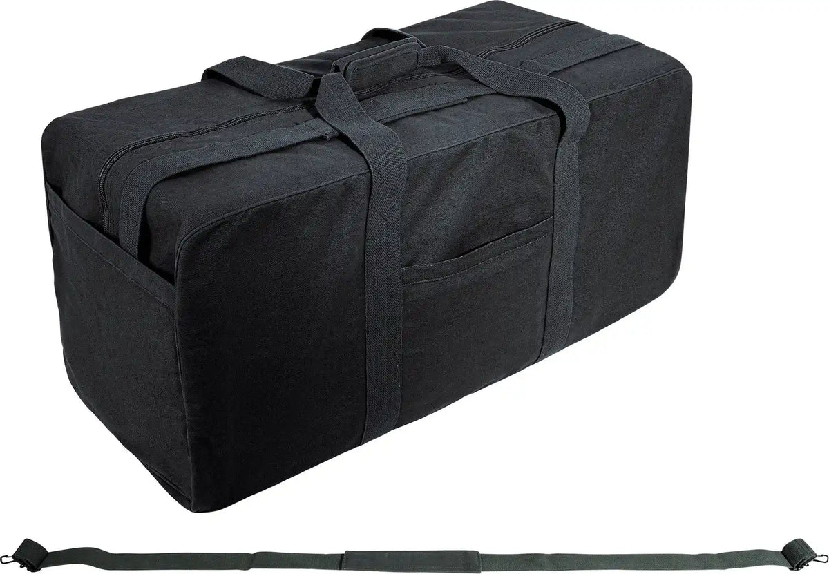 Rothco Jumbo Canvas Cargo Bag Black