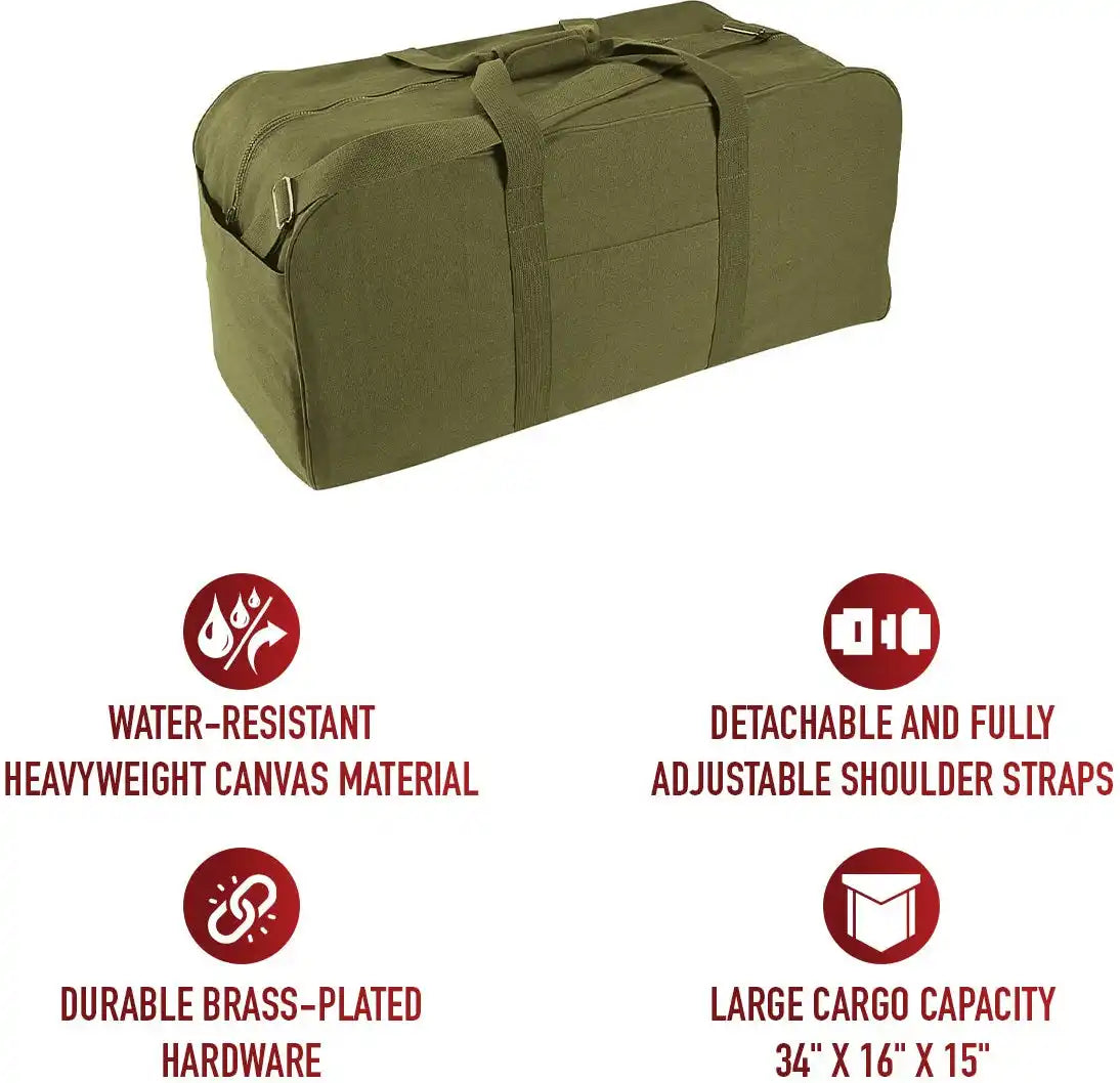 Rothco Jumbo Canvas Cargo Bag
